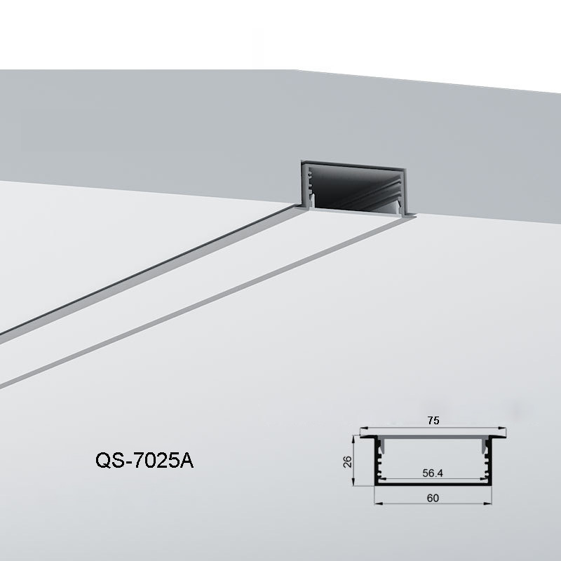 Recessed Aluminum Channel For LED Strip Lighting With 56mm Inner Width Recessed Aluminum Channel For LED Strip Lighting With 56mm Inner Width